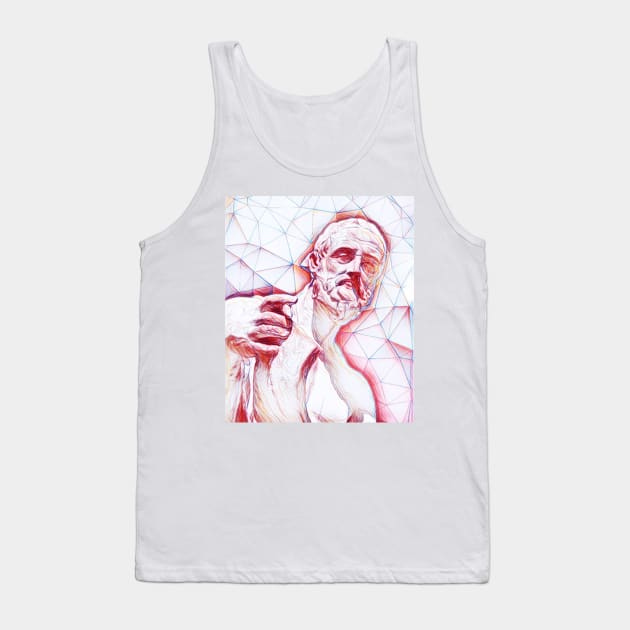 Polybius Portrait | Polybius Artwork | Line Art Tank Top by JustLit